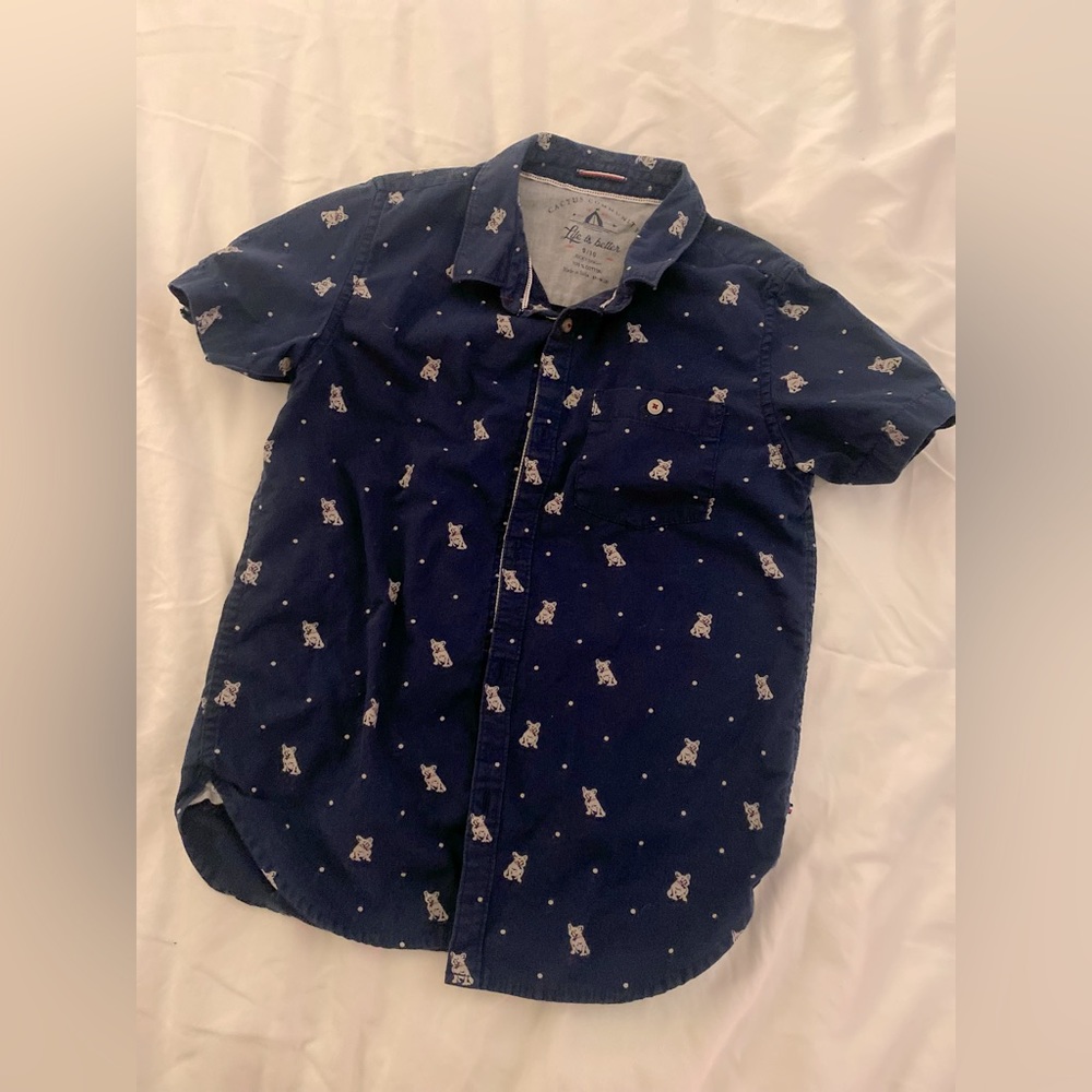 Ricky Singh , Adorable size 9/10 short sleeve, dress shirt , 100% cotton